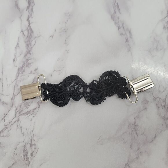 Vintage 80s Colorful Gem Style Gold Toned Button Covers and Bonus Blazer Clip - Picture 3 of 7